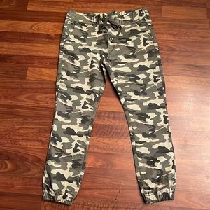 Camo Jogger-Style Pants